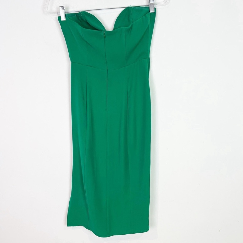 Revolve Superdown Green Strapless Midi Dress (Xs) - image 8